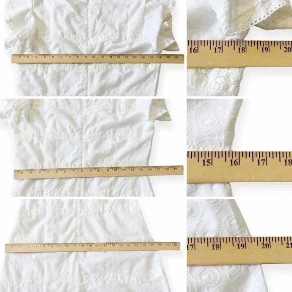 NWT, Melissa Odabash Meghan Crochet-trimmed Embroidered Mini Dress, Size L - Picture 16 of 16